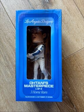 NEW Los Angeles Dodgers Shohei Ohtani's Masterpiece NLCS Game 4, 3 HR Bobblehead